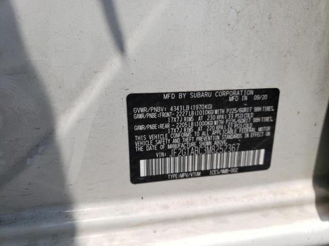 JF2GTABC3M8252367 Subaru Crosstrek