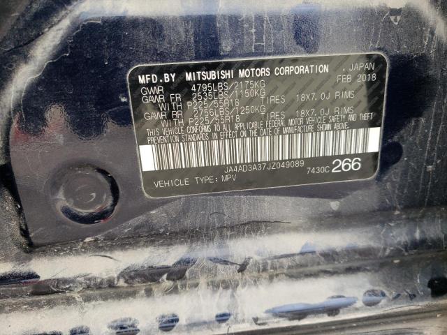 JA4AD3A37JZ049089 Mitsubishi Outlander Se