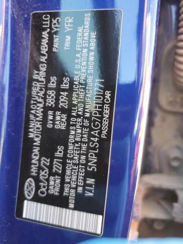 5NPLS4AG7PH101771 Hyundai ELANTRA SEL