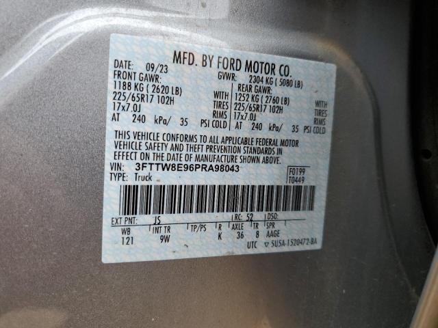 3FTTW8E96PRA98043 Ford Maverick Xl