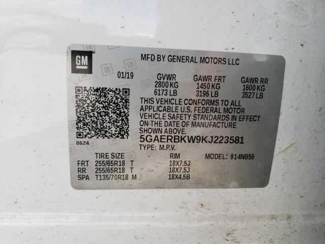 5GAERBKW9KJ223581 Buick Enclave Essence