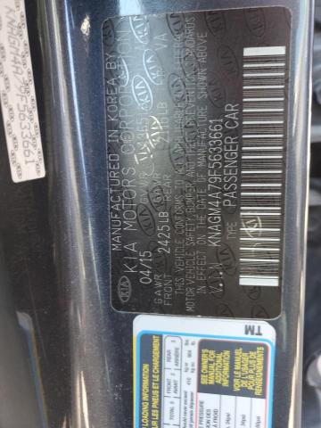 KNAGM4A79F5633661 KIA Optima Lx