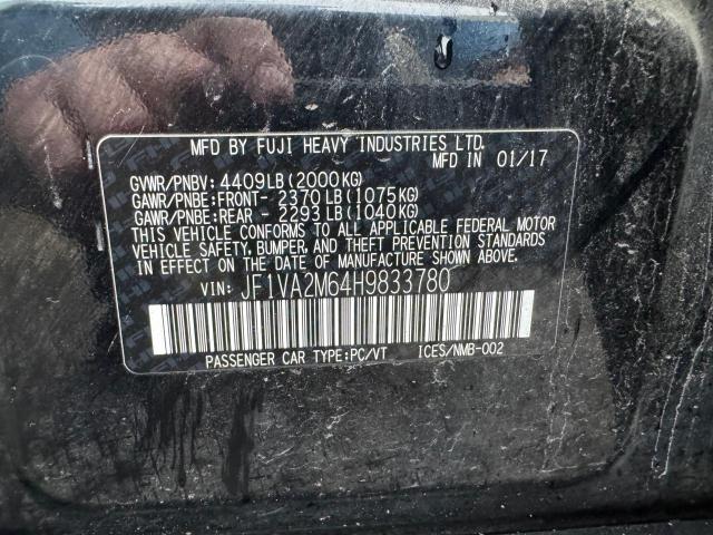 JF1VA2M64H9833780 Subaru Wrx Sti