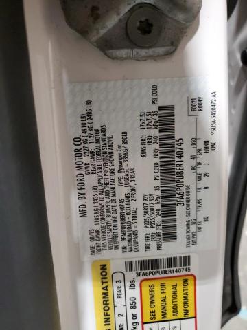 3FA6P0PU8ER140745 Ford Fusion Se Phev
