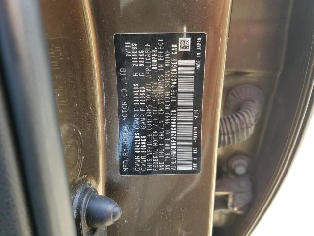 JHMCR6F32HC004678 Honda ACCORD HYBRID