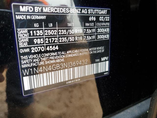 W1N4N4GB3NJ369432 Mercedes-Benz GLA 250