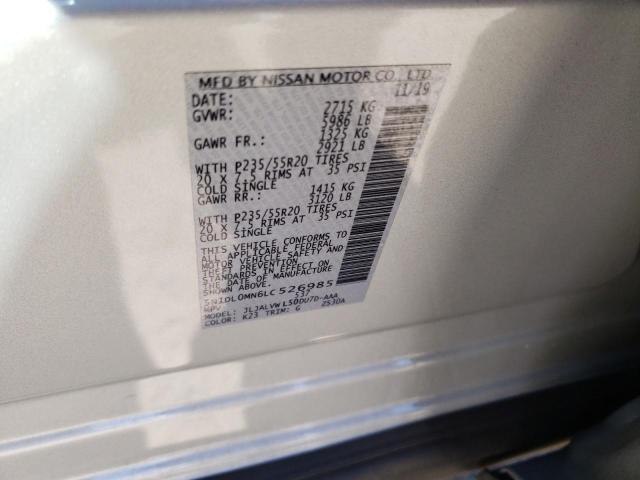 5N1DL0MN6LC526985 Infiniti QX60 LUXE