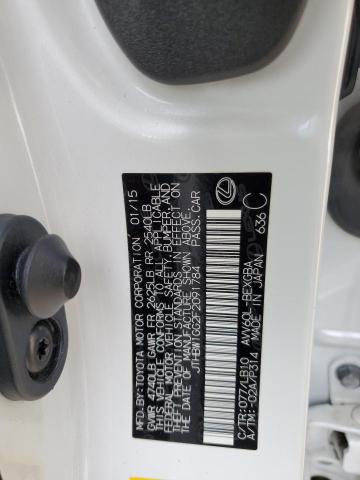 JTHBW1GG2F2091784 Lexus ES 300H
