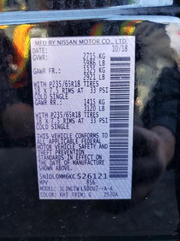 5N1DL0MM6KC526121 Infiniti QX60 LUXE