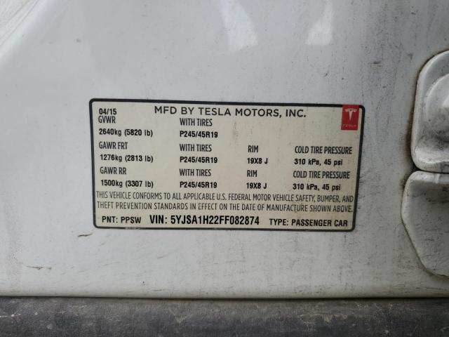 5YJSA1H22FF082874 Tesla Model S 85d