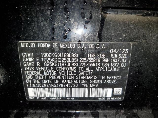 3CZRZ1H53PM745720 Honda HR-V SPORT