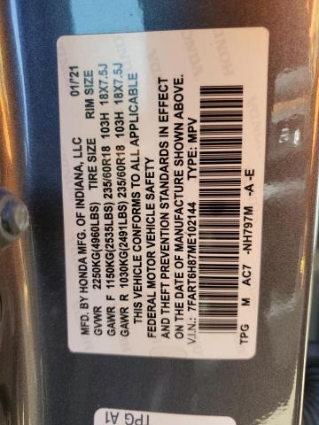 7FART6H87ME010323 Honda CR-V EXL