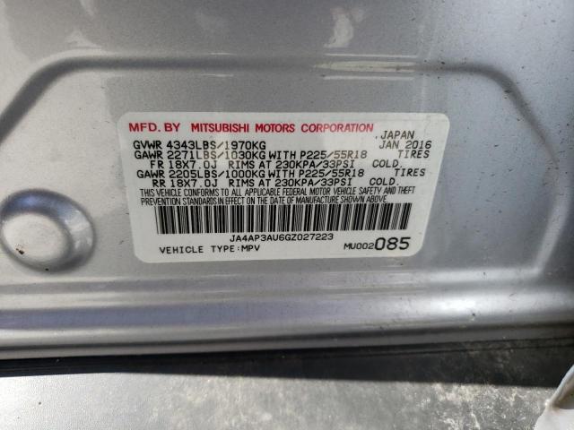 JA4AP3AU6GZ027223 Mitsubishi Outlander Sport Es