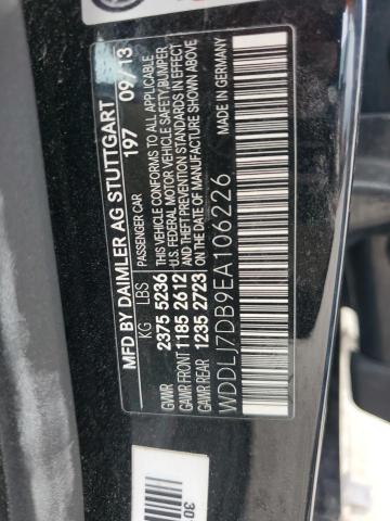 WDDLJ7DB9EA106226 Mercedes-Benz CLS 550