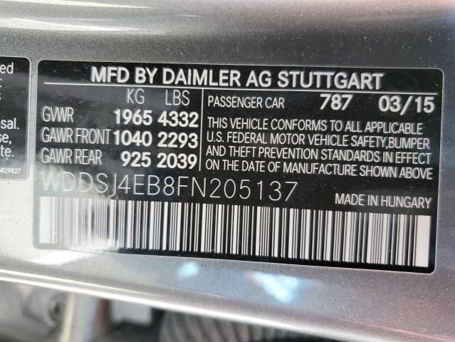 WDDSJ4EB8FN205137 Mercedes-Benz CLA 250