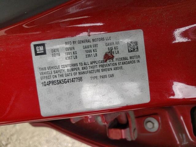 1G4PR5SK5G4147798 Buick Verano Convenience