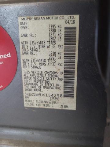 5N1AZ2MH9JN154258 Nissan MURANO S