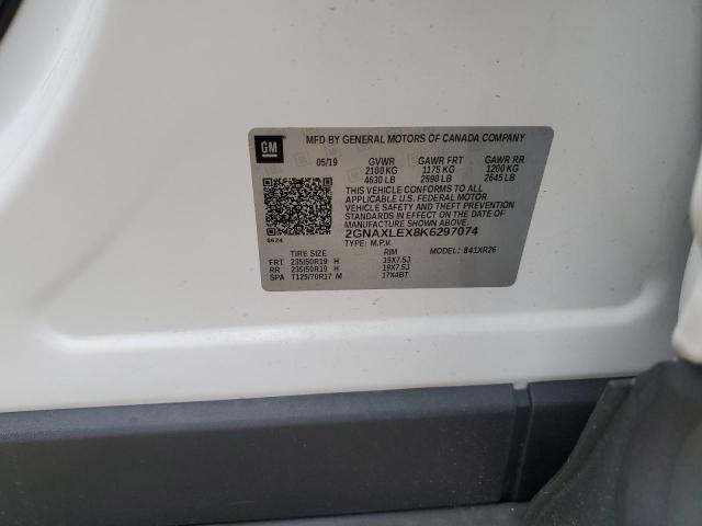 2GNAXLEX8K6297074 Chevrolet EQUINOX LT