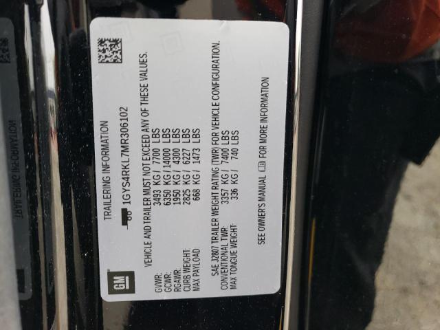 1GYS4RKL7MR306102 Cadillac Escalade Esv Sport Platinum
