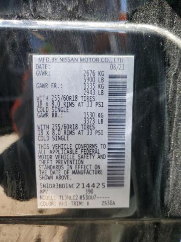 5N1DR3BD1NC214425 Nissan Pathfinder Sv