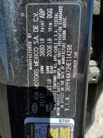 3KPFK4A72HE114298 KIA FORTE LX