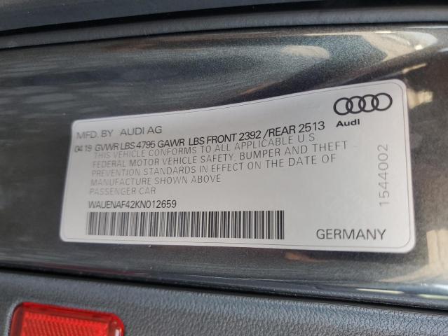 WAUENAF42KN012659 Audi A4 Premium Plus