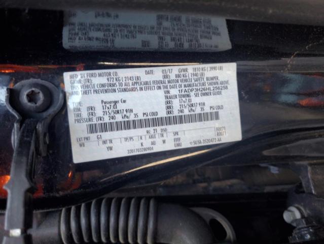 1FADP3H26HL256258 Ford FOCUS SEL