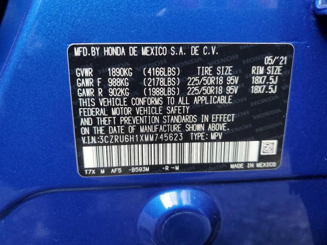 3CZRU6H1XMM745623 Honda HR-V SPORT