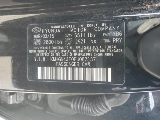 KMHGN4JE0FU087137 Hyundai Genesis 3.8l