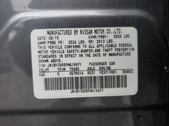 JN1BV7AR5FM416971 Infiniti Q50 BASE