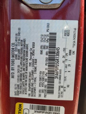 3FA6P0PU5GR130645 Ford Fusion Se Phev