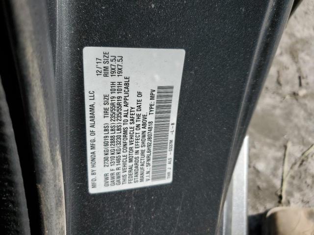 5FNRL6H92JB074818 Honda Odyssey Elite