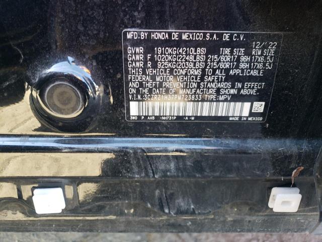 3CZRZ1H37PM723833 Honda HR-V LX