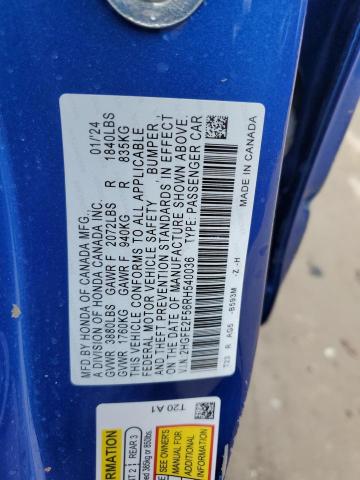 2HGFE2F56RH540036 Honda Civic Sport