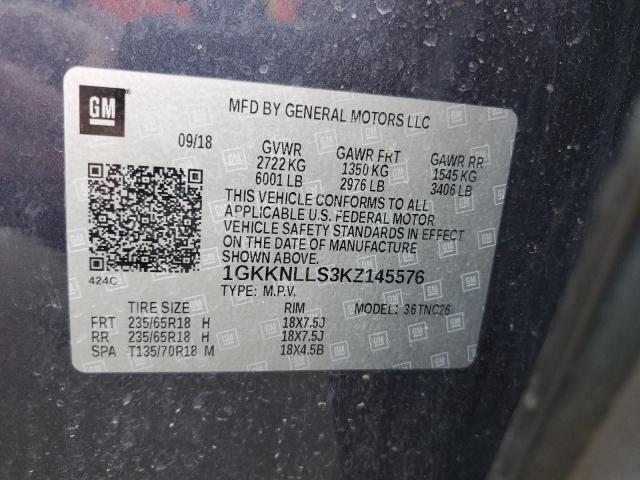 1GKKNLLS3KZ145576 GMC ACADIA SLE