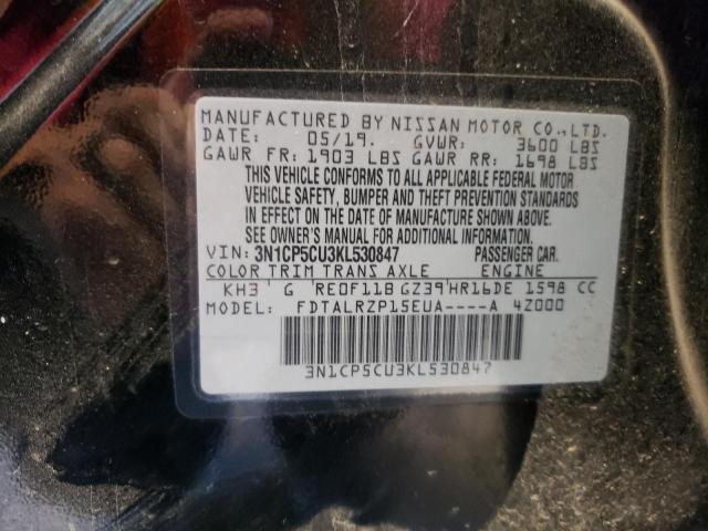3N1CP5CU3KL530847 Nissan KICKS S