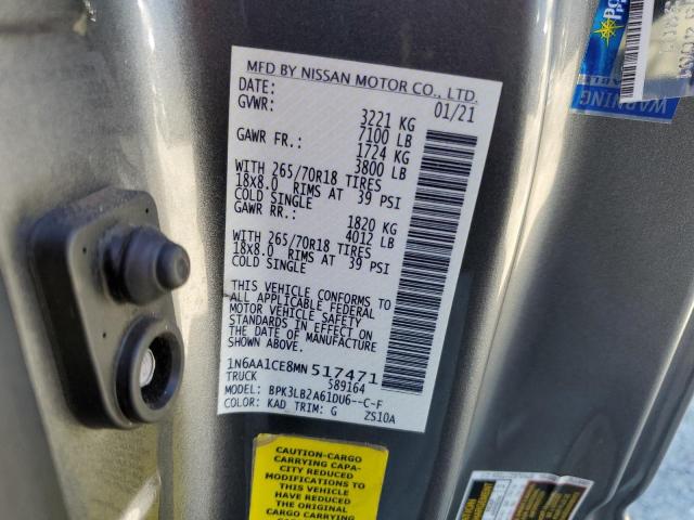 1N6AA1CE8MN517471 Nissan TITAN S