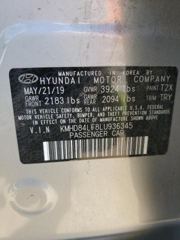 KMHD84LF8LU936345 Hyundai ELANTRA SEL