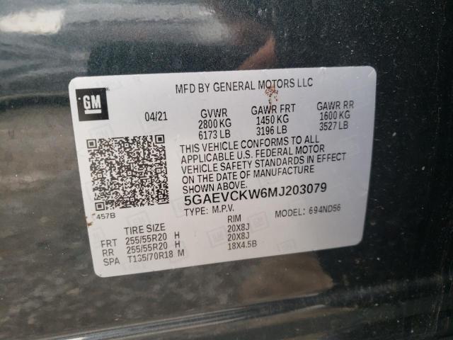 5GAEVCKW6MJ203079 Buick Enclave Avenir