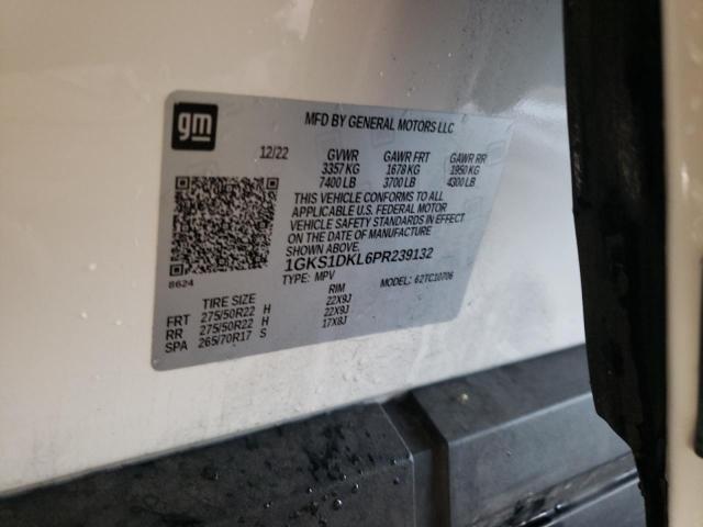 1GKS1DKL6PR239132 GMC YUKON DENALI