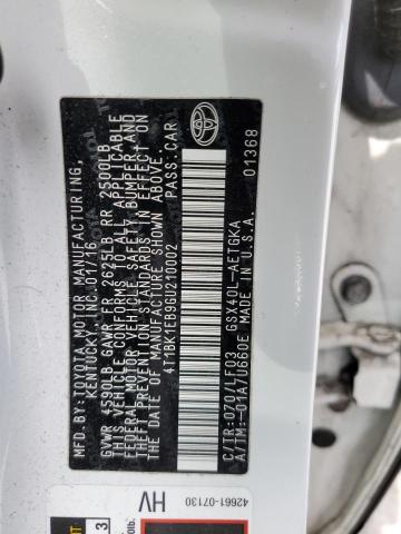 4T1BK1EB9GU210002 Toyota AVALON XLE