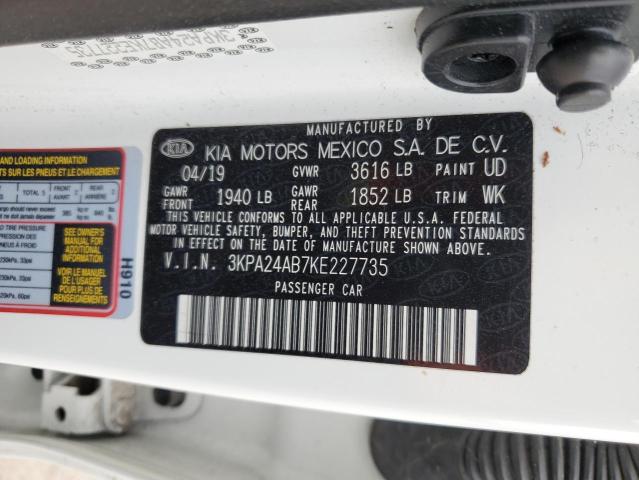 3KPA24AB7KE227735 KIA RIO S