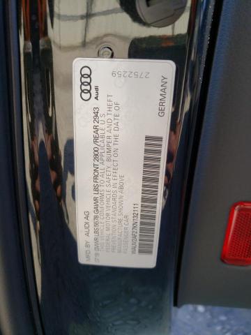 WAUV2AF27KN132111 Audi A7 Prestige S-line