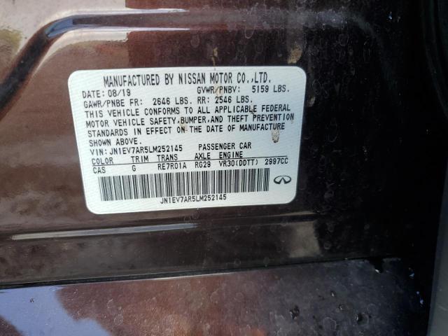 JN1EV7AR5LM252145 Infiniti Q50 PURE