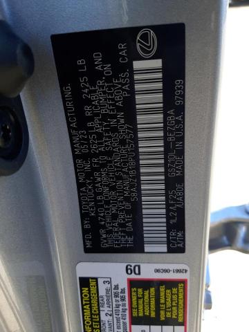 58AJZ1B18PU157577 Lexus ES 350 F-S