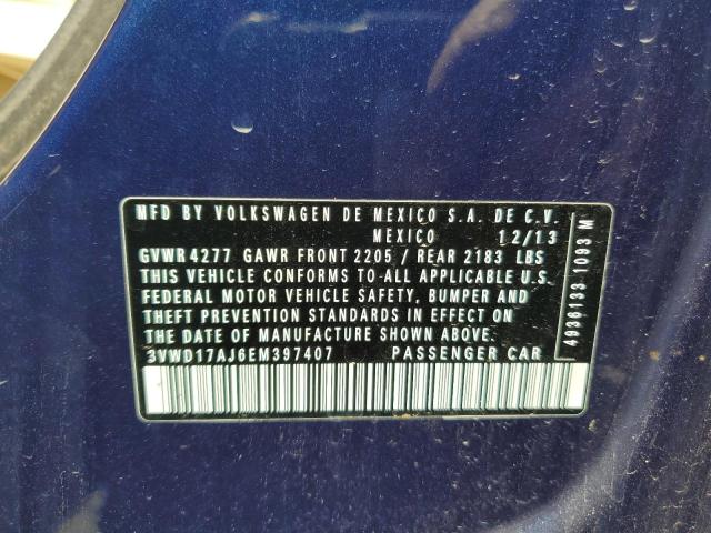 3VWD17AJ6EM397407 Volkswagen JETTA SE