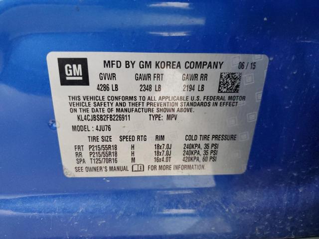 KL4CJBSB2FB226911 Buick Encore Convenience