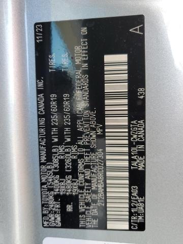 2T2BAMBA8RC027304 Lexus Rx 350 Base
