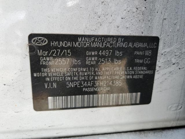 5NPE34AF3FH214385 Hyundai Sonata Sport
