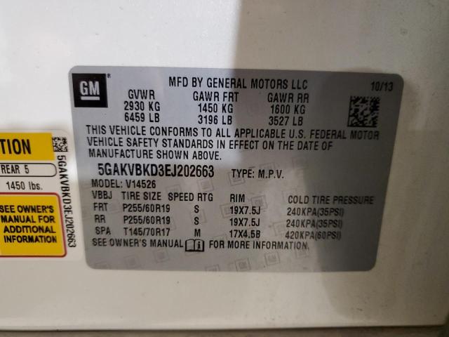 5GAKVBKD3EJ202663 Buick Enclave